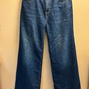 Old Navy Wide-Leg Dark Blue Denim Jeans